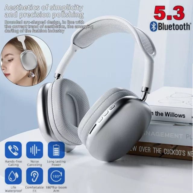 Drahtlose Bluetooth Kopfhörer mit Noise Cancelling Over-Ear Kopfhörer 5.3 HiFi