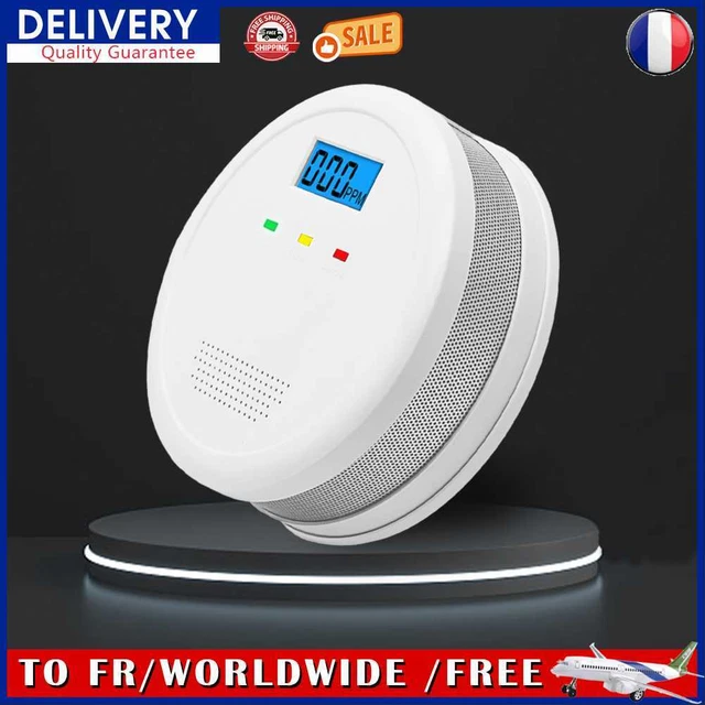 Gas Detector LCD Display Natural Gas Alarm Natural Gas Sniffer for Kitchen Home