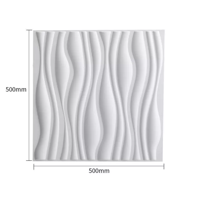 3D Decorative Wall Panels PVC Covering Ceiling Wallpaper White Cladding Tiles UK 2