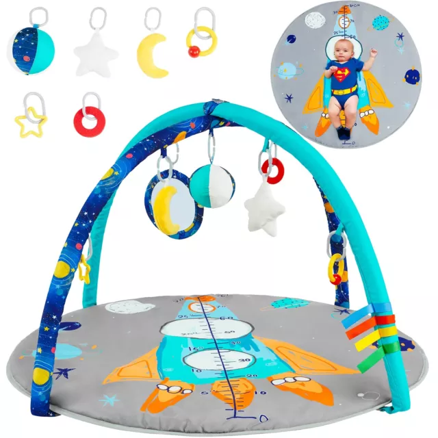 Baby Play Mat 2-in-1 Sensory Toys Rest Baby Activity  Gym Baby Tummy Time Mat US