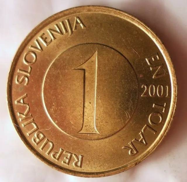 2001 Slovenia Tolar - Uncommon Alto Qualità Moneta - Slovenia Bin