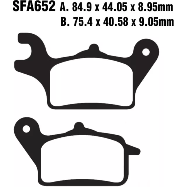 Bremsbeläge Bremsklotz Standard Scooter EBC vorne links Bremssteine brake pads b