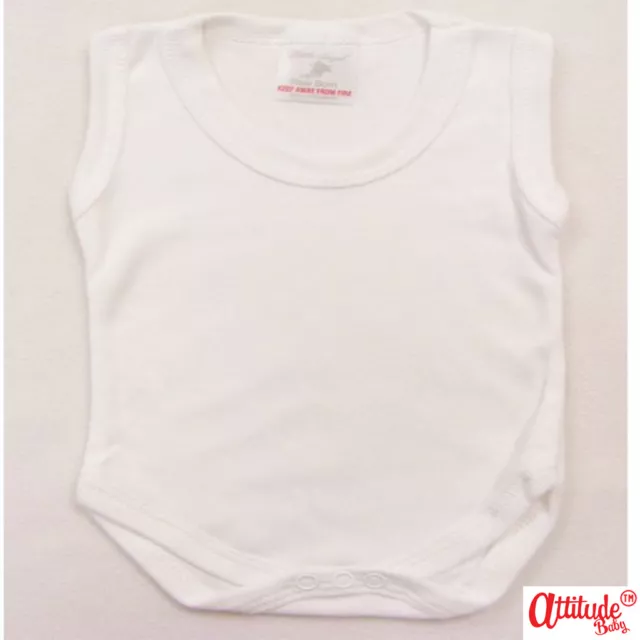 Sleeveless Baby Vests-Sleeveless Baby Vests-Unisex-Soft 100% Cotton Baby Vests