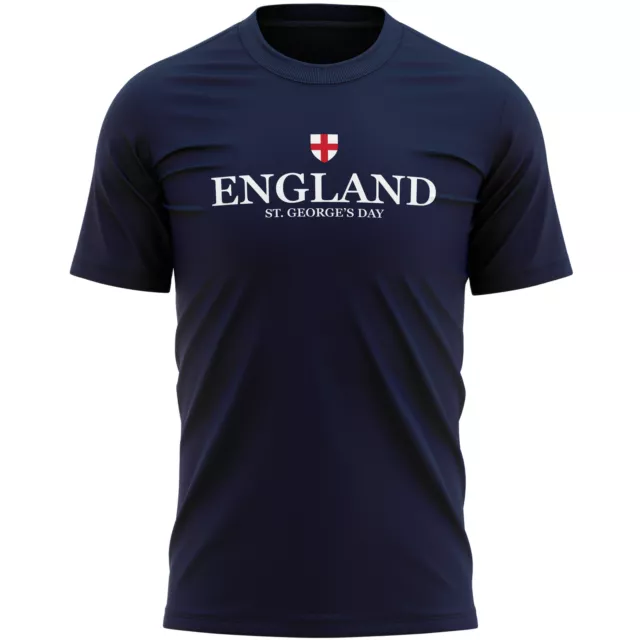 St Georges Day Mens T Shirt England Flag Slogan Him English Cross 23rd April Men