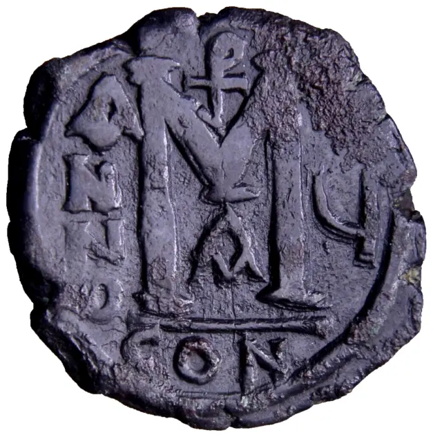 RARE with CHRISTOGRAM Justin II, with Sophia Follis Ancient Byzantine Coin w/COA