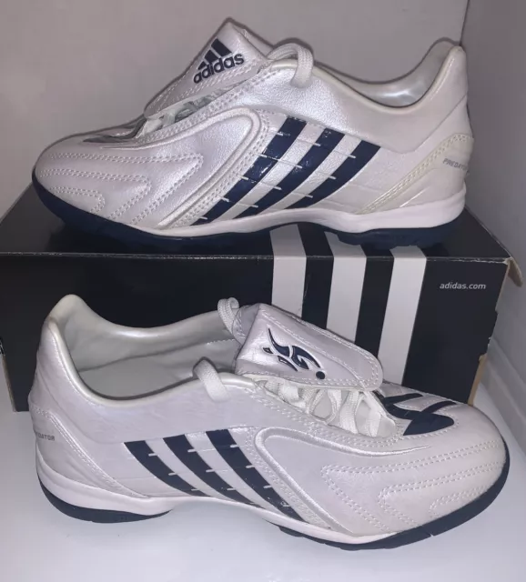 Adidas Absolado PS DB TRX TF JR turf soccer shoes White Ford/navy 604586