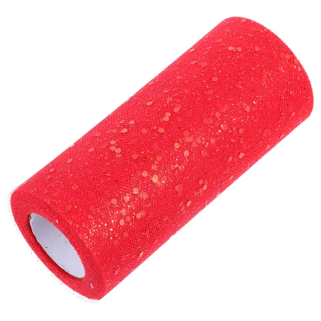 1 rollo falda arco mesa brillo tul tela tul para decoración de bodas