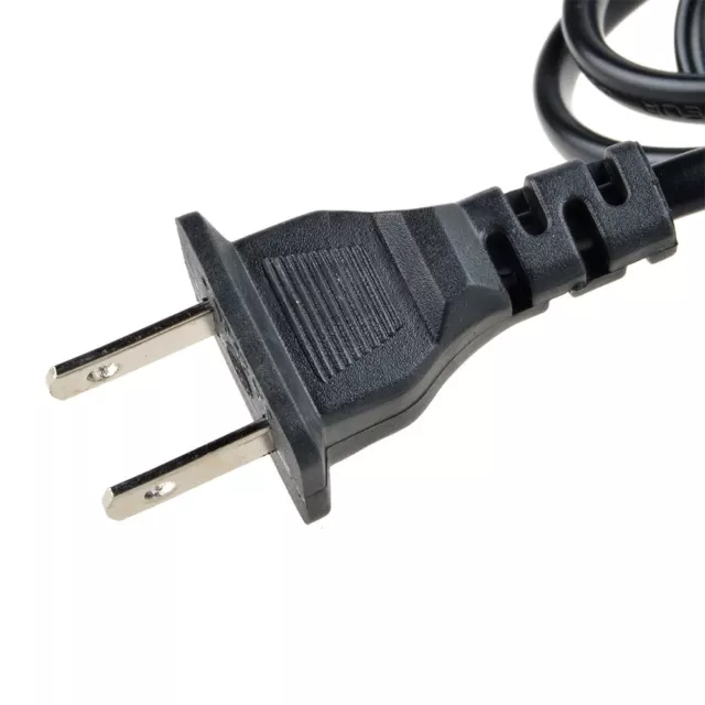2 Prong AC Power Lead Cord Cable for HP Sony Acer Dell Compaq Lenovo Notebooks 3
