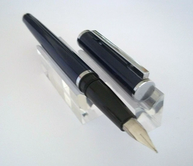 Stylo Plume Waterman Marron Moucheté - Modèle N204 - Plume Acier - Occasion Très Bon état
