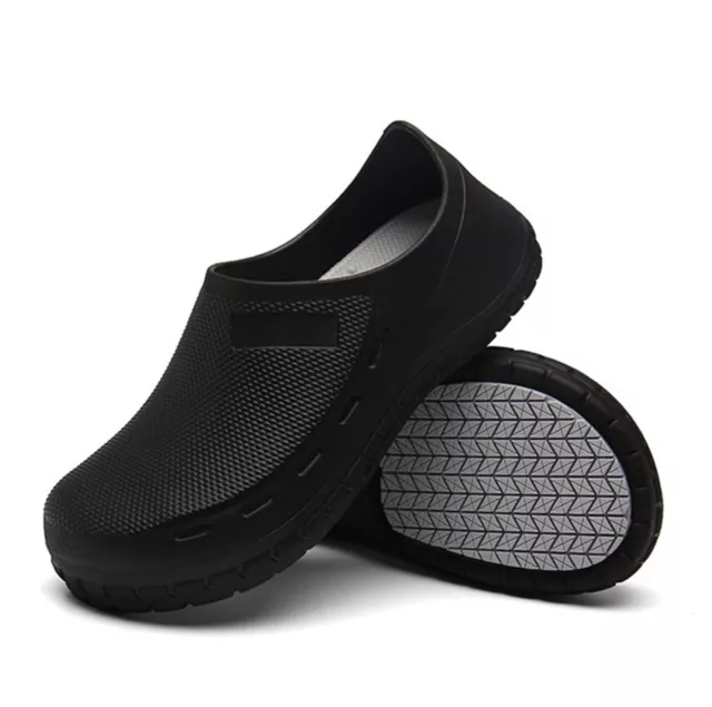Men's Chef Shoes Oil Water Resistant Rain Boots Non-Slip Rubber Work Male Shoes