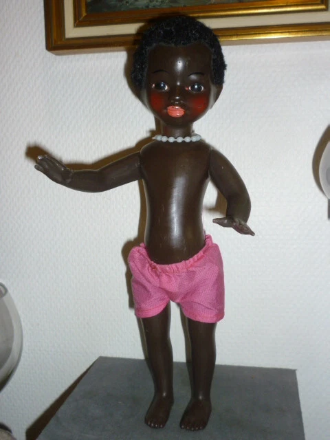 Poupée Hochet Vintage 1950 – Plastique Tortulon 14 Cm, Poupée Fille Décoration