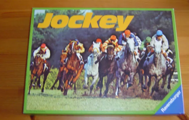 Ravensburger JOCKEY ©1977 Vintage Brettspiel Wettlaufspiel Pferderennen Topzust. 2