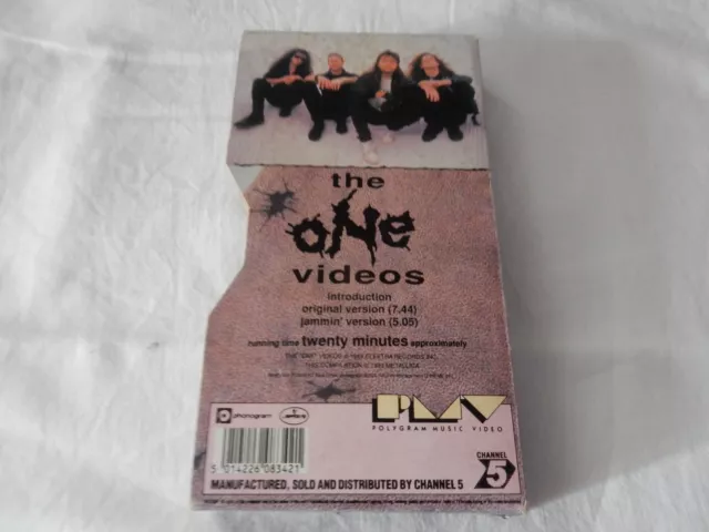 Metallica 2 Of One Vhs Video Slip Case Vg/Ex 20 Mins 2