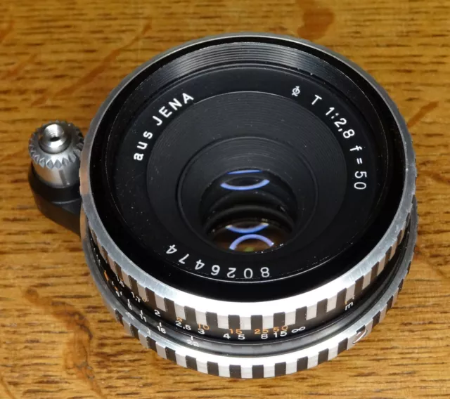 Carl Zeiss AUS JENA Tessar 50mm F2.8 EXA Mount Prime Lens, Exakta