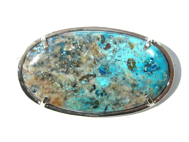 spilla azzurrite azurite brooch