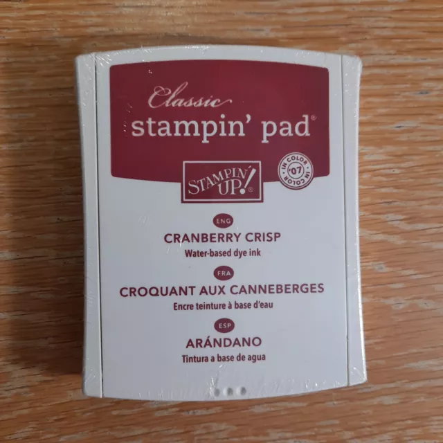 Stampin' Up! Classic Ink Stamp Pad Cranberry Crisp 2006 Retired Colour Brand New