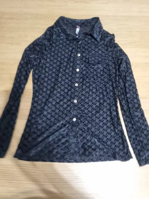 By Swan Size Medium (UK 8 / 10) Black Blouse