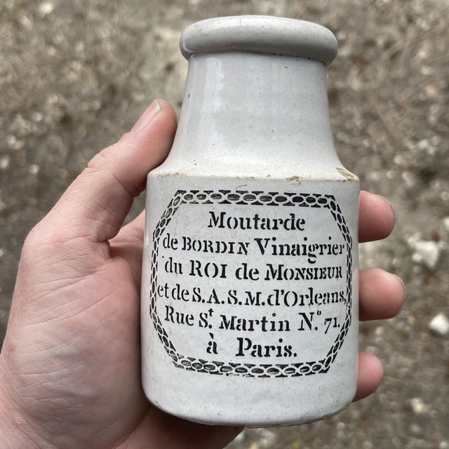 Pot à Moutarde, Sel Ou Sucre En Bois D'olivier Artisanal, Fabrication Française Années 1970, Neuf