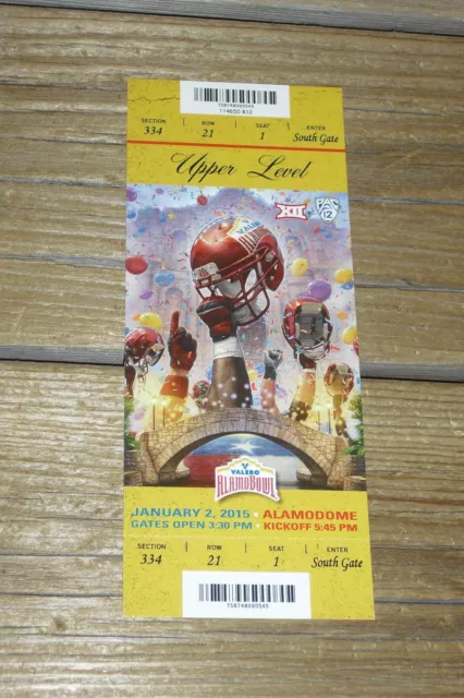 2015 Alamo Bowl - Kansas State Wildcats Vs UCLA Bruins - Full Ticket