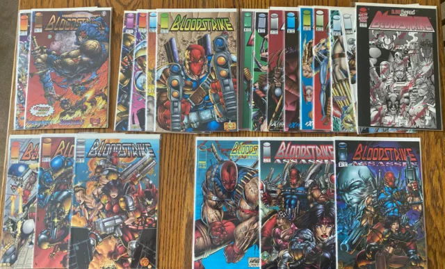 Bloodstrike 1-9,11-14,16,17,20,22,25 Rob Liefeld Image Comics - Assassin 1a,1b,2