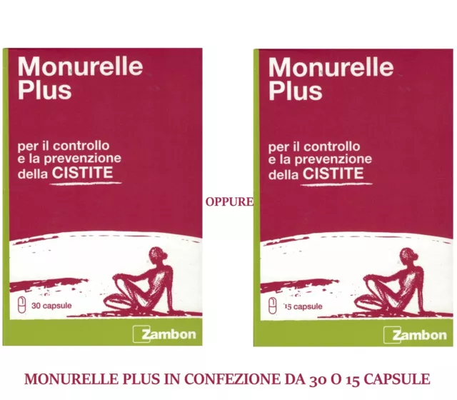 Monurelle plus controllo e prevenzione cistite 15 o 30 cp infezioni urinarie