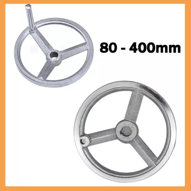 80-400mm Round Iron Hand Wheel Chrome Plated Handwheel for Milling Machine Lathe