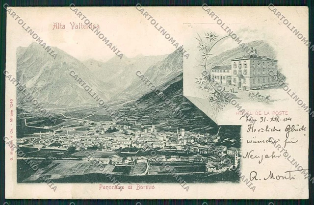 Sondrio Bormio cartolina QQ7479