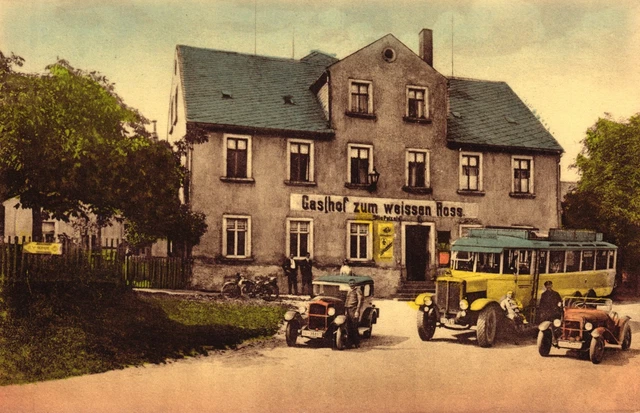 Claußnitz, Konzert- Ball- und Gartenetablissement "Zum weißen Roß", um 1910/20
