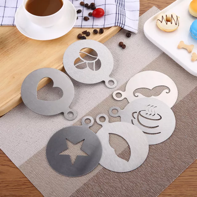 Christmas Coffee Templates Latte Stencils Cappuccino Mold Barista Mousse