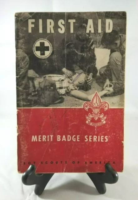 Boy Scouts of America BSA Merit Badge Book - FIRST AID / 1957
