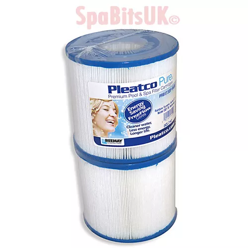 Pair Of Pleatco Prb17.5 Sf Filter Fits Spaform Catalina Beachcomber C-4401 Spas