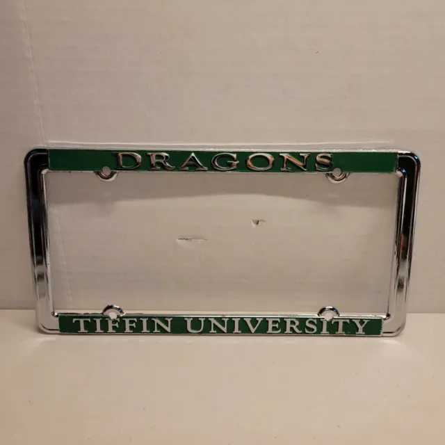 Tiffin University Dragons NCAA Metal License Plate Frame