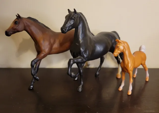 Breyer Paddock Pals Little Bits, Lot Of 3 Horse Models.