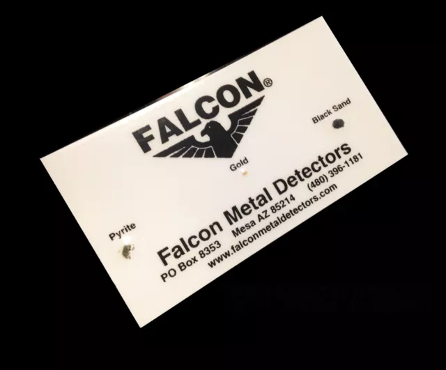 FALCON MD20 Oro Rastreador Detector de Metales Test Tarjeta Prueba