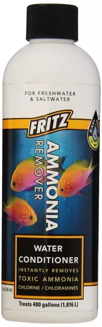 Fritz Ammonia Remover A.C.c.R. 8 oz Water Conditioner For Fresh & Saltwater