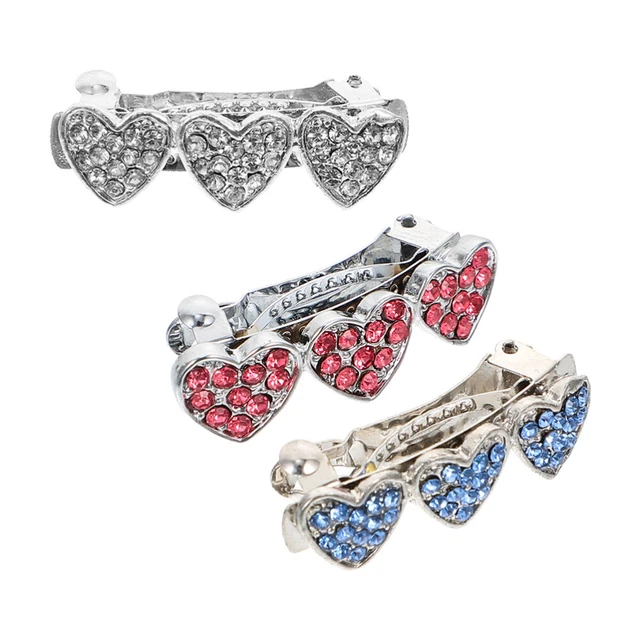 3 piezas accesorios para pelo de animales joyas para el cabello para cachorros pelo de perlas novia