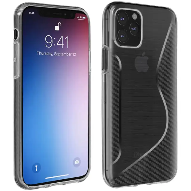 S-Line design soft silicone case for Apple iPhone 11 Pro – Transparent