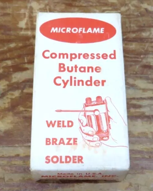 2 Microflame Compressed Butane Cylinder | Weld/Braze/Solder