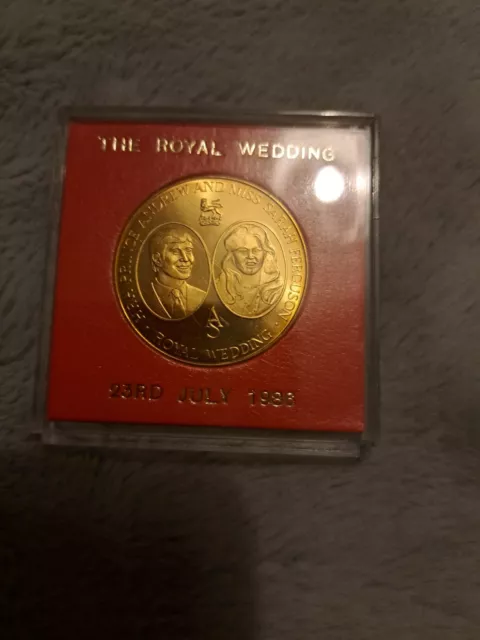 The Royal Wedding Gold Coin 23rd July 1986, Andrew & Sarah 2