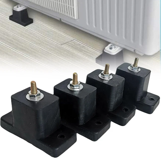 4 Gummipuffer Für Klimaanlage - 500kg Belastbar Schwingungsdämpfer