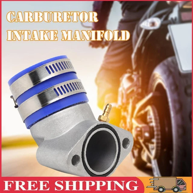 Aluminum Carburetor Frosted Intake Pipe Adapter Manifold Interface Boot for ATV