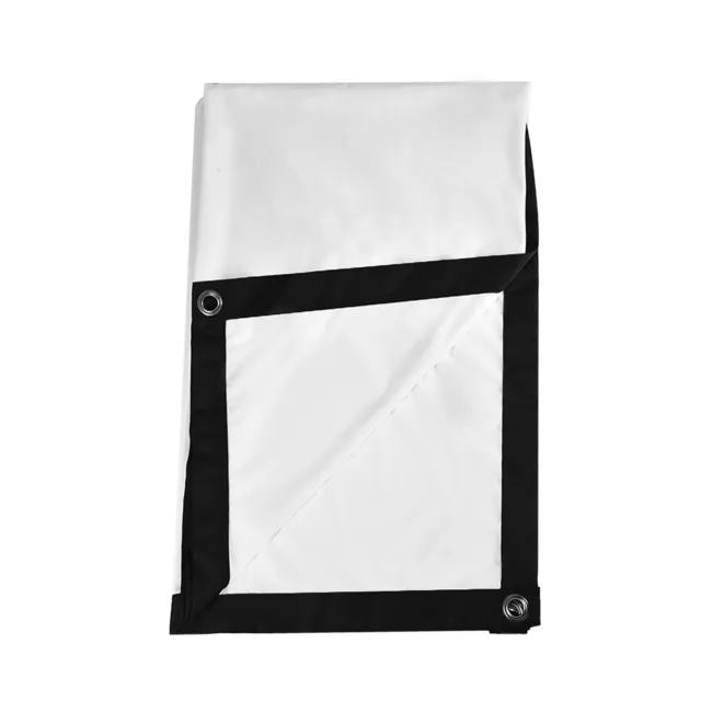 1pc Portable Foldable White Projector Screen 4:3 For Open-Air Cinema FIG UK