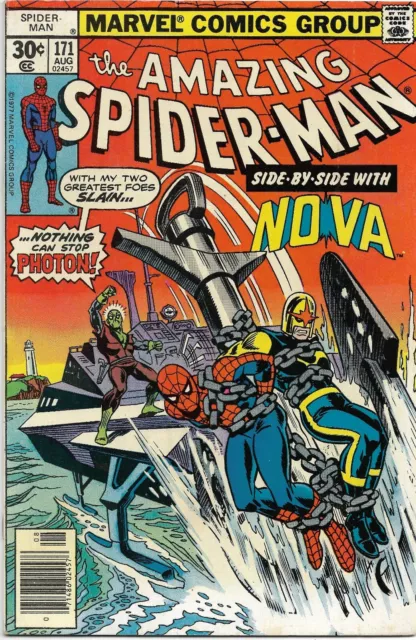 Amazing Spider-Man #171 - "PHOTON Is Another Name For...?" - 1977 Marvel Comic
