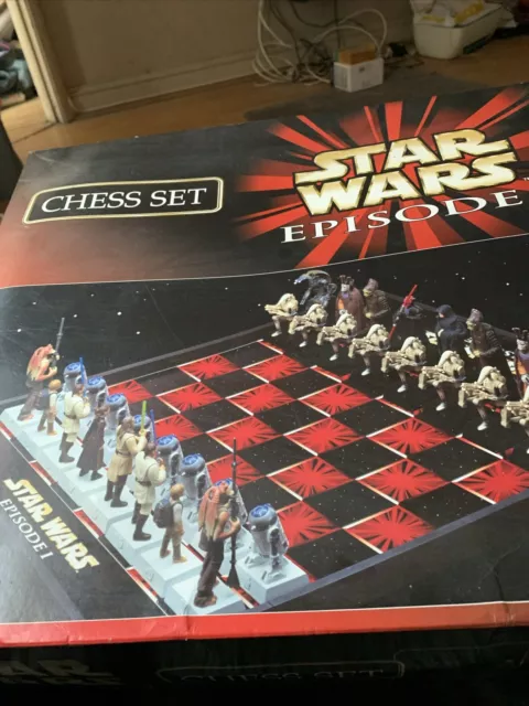 Star Wars Episode 1 One Chess Set. Fully Complete
