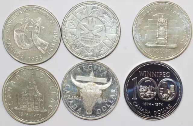 Canada .375 Silver coin Lot of 6