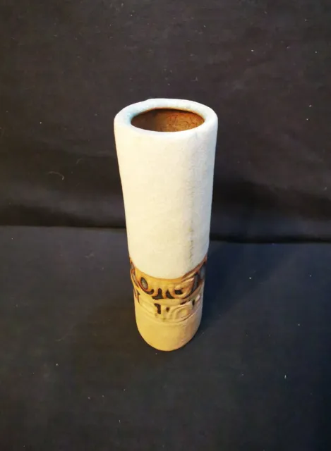 VINTAGE LOUIS HUDSON  CYLINDRICAL VASE FROM 1970s CORNWALL