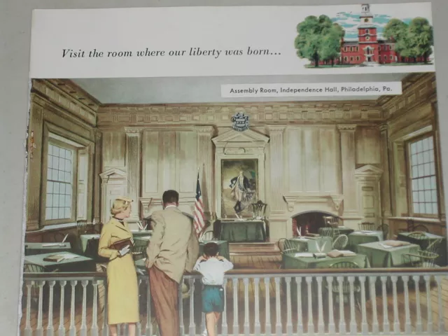1956 Sinclair Oil Corporation ad, Independence Hall PA 2