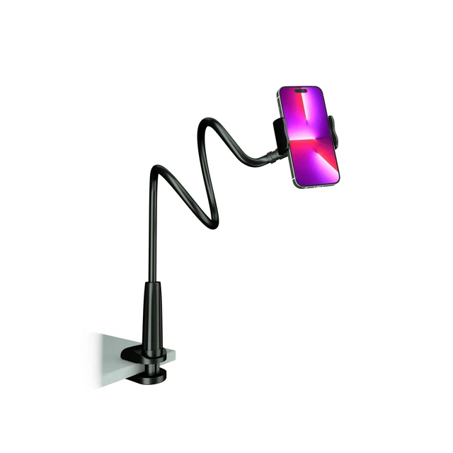 Cell Phone Clip on Stand Holder - with Grip Flexible Long Arm Gooseneck Brack...