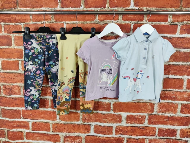 Girls Bundle Age 2-3 Year Joules Next M&S Leggings Polo T-Shirt Tops Summer 98Cm