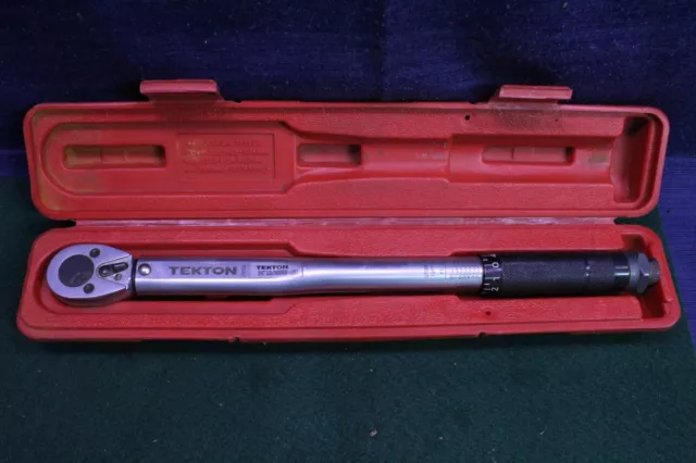 TEKTON 24330 3/8-Inch Drive Click Torque Wrench, 10-80 Feet Pound a-x